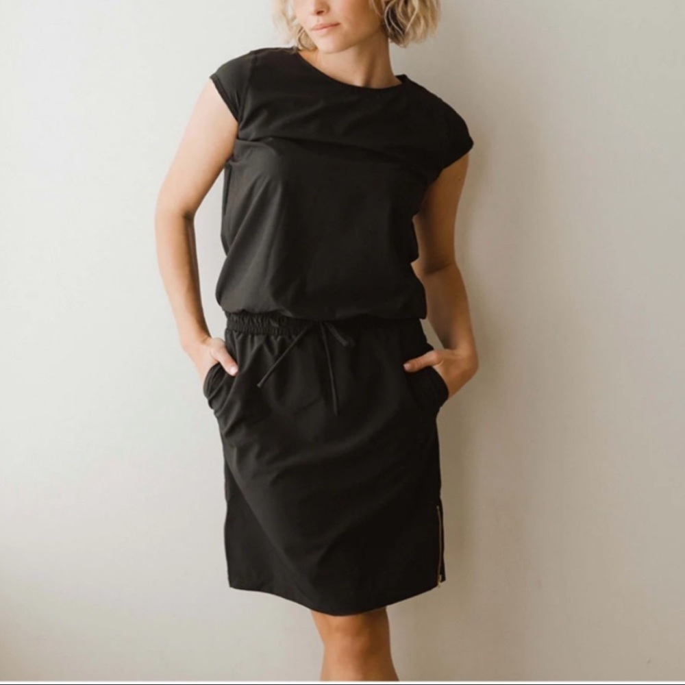 Albion Black Going Places Dress S tall